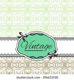 Seamless vintage background Vector background for textile design. Wallpaper, background, baroque pattern