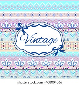 Seamless vintage background Vector background for textile design. Wallpaper, background, baroque pattern