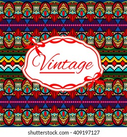 Seamless vintage background Vector background for textile design. Wallpaper, background, baroque pattern