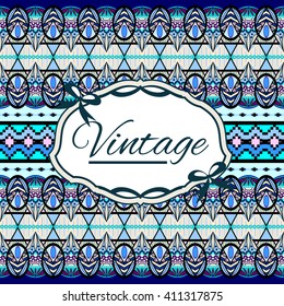Seamless vintage background Vector background for textile design. Wallpaper, background, baroque pattern