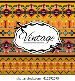 Seamless vintage background Vector background for textile design. Wallpaper, background, baroque pattern