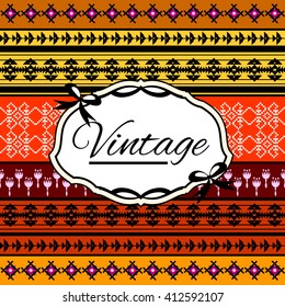 Seamless vintage background Vector background for textile design. Wallpaper, background, baroque pattern