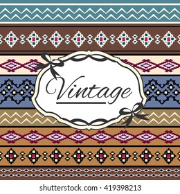 Seamless vintage background Vector background for textile design. Wallpaper, background, baroque pattern