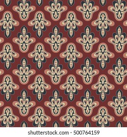 Seamless vintage background. Vector background for textile design