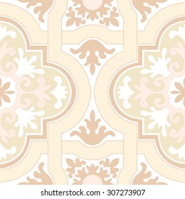 Seamless vintage background - Victorian tile in vector