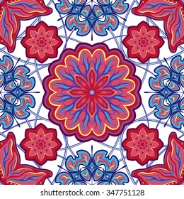 Seamless vintage background - Victorian tile in vector.