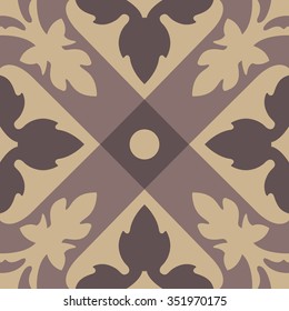 Seamless vintage background - Victorian tile in vector