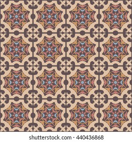 Seamless vintage background - Victorian tile in vector