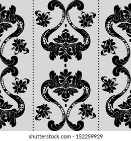 Seamless vintage background. Wallpaper, background, baroque pattern