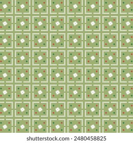 Seamless Vintage Bandhani Pattern Art