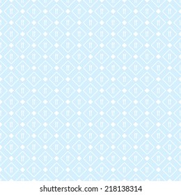 Seamless vintage blue diner pattern vector