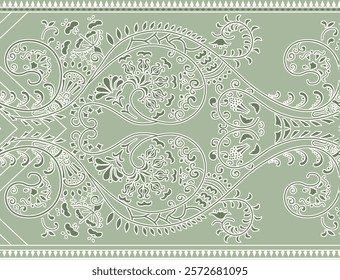 Seamless vintage Border patterns for stylish wallpapers, gift wraps, and diverse applications.