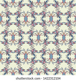 Seamless vintage borders. Traditional East style, ornamental floral elements. Ornamental floral elements for design card, invitation, brochure, book, magazine.