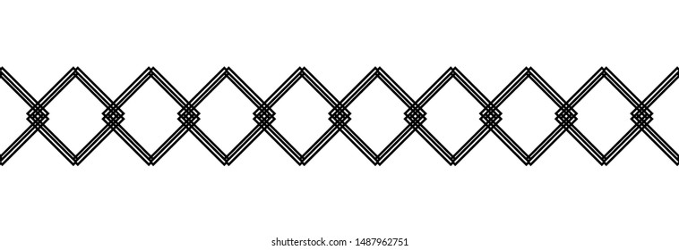 Seamless vintage borders. Vector borders. Geometric borders
