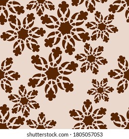 seamless vintage brown pattern design