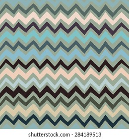 Seamless vintage chevron background in black and blue