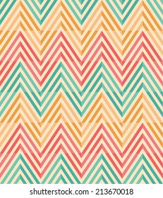 Seamless  vintage chevron pattern background