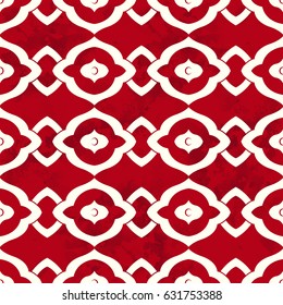 Seamless Vintage Chinese Background curve round geometry cross frame