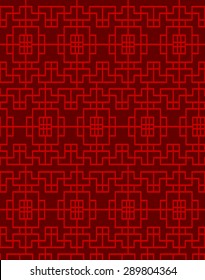 Seamless vintage Chinese window square geometry check pattern background. Seamless Background image of vintage traditional Chinese window square geometry check pattern.