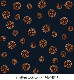 Seamless Vintage Christmas Pattern for gift wrap and fabric design