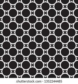 Seamless vintage circle lattice pattern background