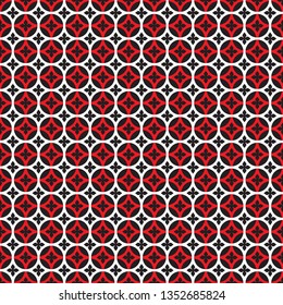 Seamless vintage circle lattice pattern background