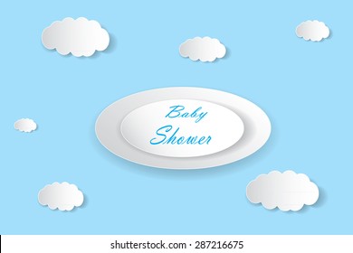 seamless vintage cloud pattern. Good for Baby Shower, Birthday, scrapbook, greeting cards, gift wrap, surface textures. See my folio for other colors and for vector