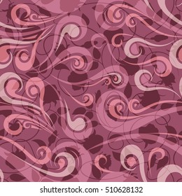 Seamless vintage curly pattern