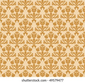 Seamless vintage damask background