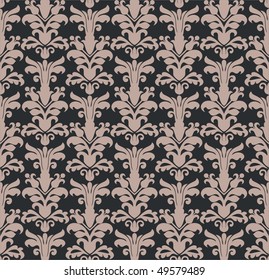 Seamless vintage damask background