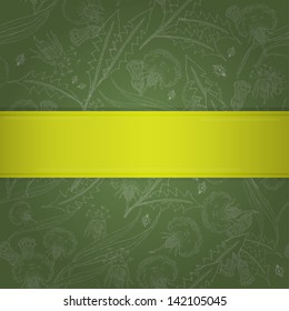 Seamless vintage of dandelions.
