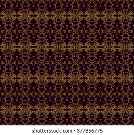 Seamless Vintage Decor Vine Pattern Design 
