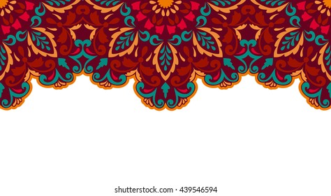 Seamless. Vintage decorative elements. Oriental pattern, vector illustration. Islam, Arabic, Indian, Turkish, Pakistan, Chinese, Moroccan, Ottoman motifs