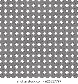 Seamless vintage decorative weave pattern