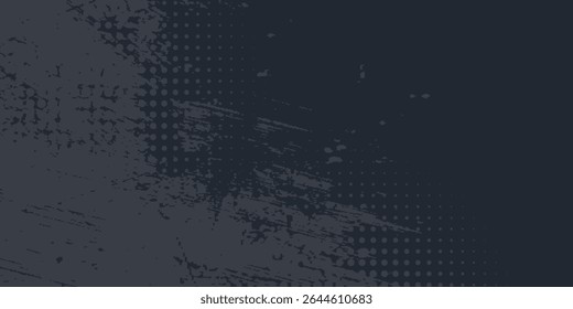 seamless vintage distressed halftone dot background pattern tileable grunge black printer ink raster dots overlay retro comic book or print making creative