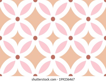 Seamless vintage earth tone pattern.