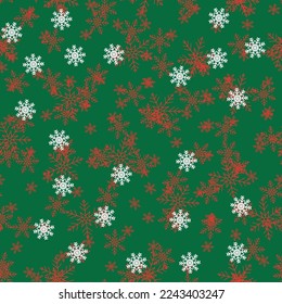 Seamless Vintage Explosion. Seamless Night Sparkle. Vector Snow Color. Green Random Dot. Falling Baby Design. White Abstract Fun. Small Flying Color Blob. Red Splatter Dot. Retro Flake Background.