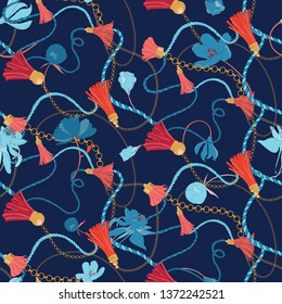 Seamless Vintage Fashion Vector Pattern