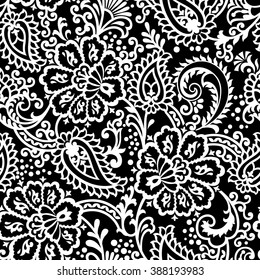 Seamless vintage floral background Pattern