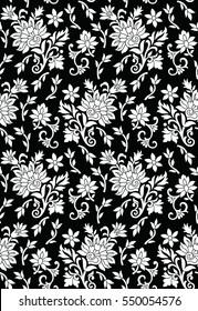 Seamless vintage floral background Pattern