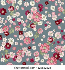 Seamless Vintage Floral Ditsy Background Stock Vector (Royalty Free ...