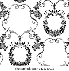 seamless vintage floral lace pattern for your design