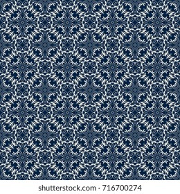 Seamless vintage floral ornament on background. Wallpaper pattern