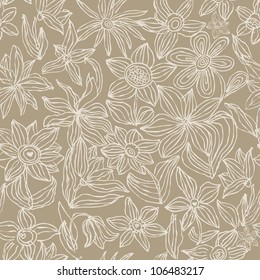 seamless vintage floral pattern