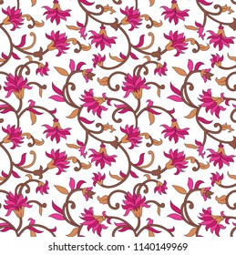 seamless vintage floral pattern