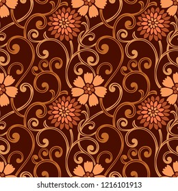 Seamless vintage floral pattern