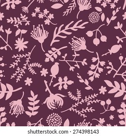 Seamless vintage floral pattern