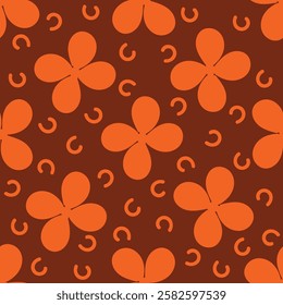 Seamless vintage floral pattern background