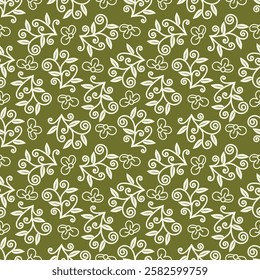 Seamless vintage floral pattern background