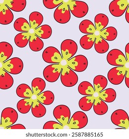 Seamless vintage floral pattern background